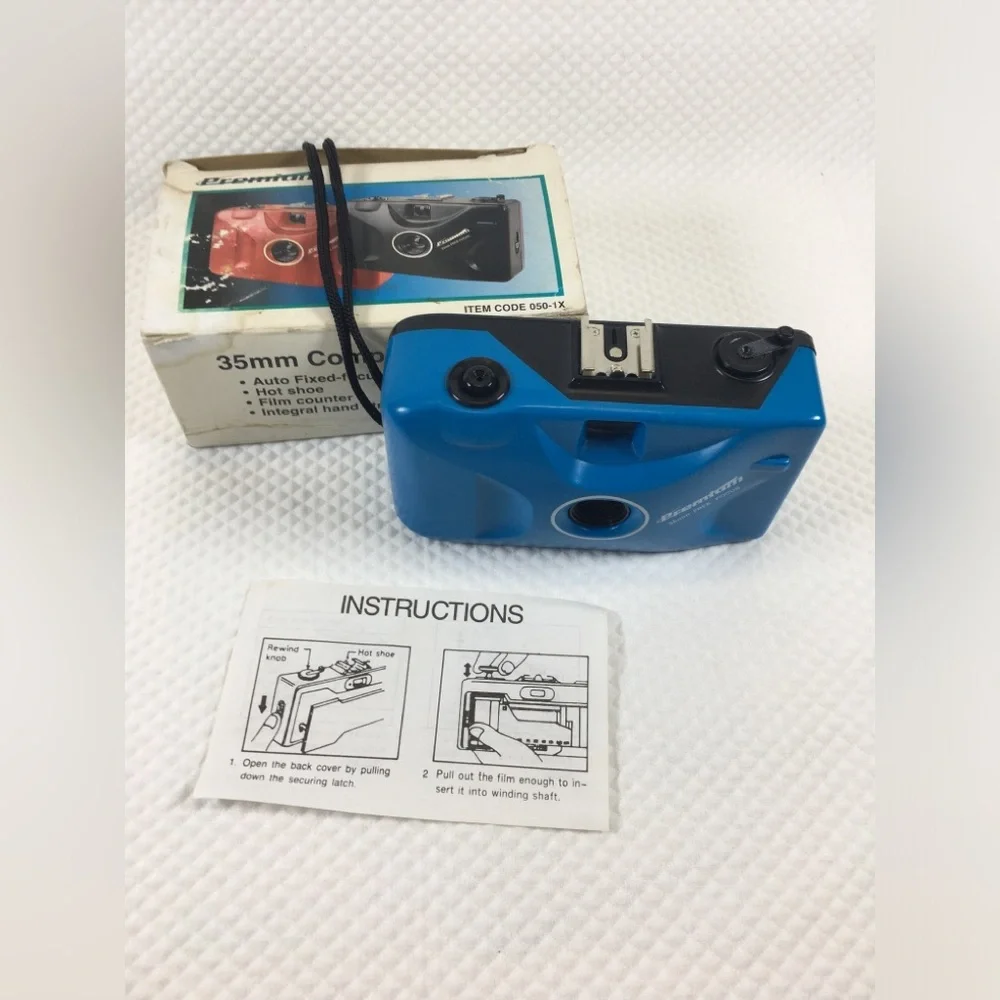 Premium PC-606 35mm Compact Camera Compact 35mm Film Camera - Blue